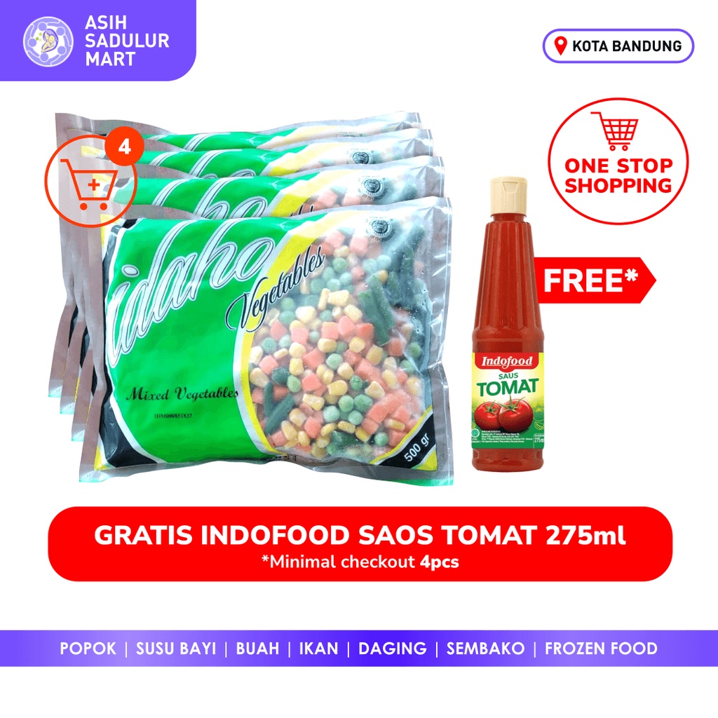 Kentang Goreng Beku Golden Farm &amp; Mixed Vegetable Frozen Promo Bandung - Mix Veggie 1kg