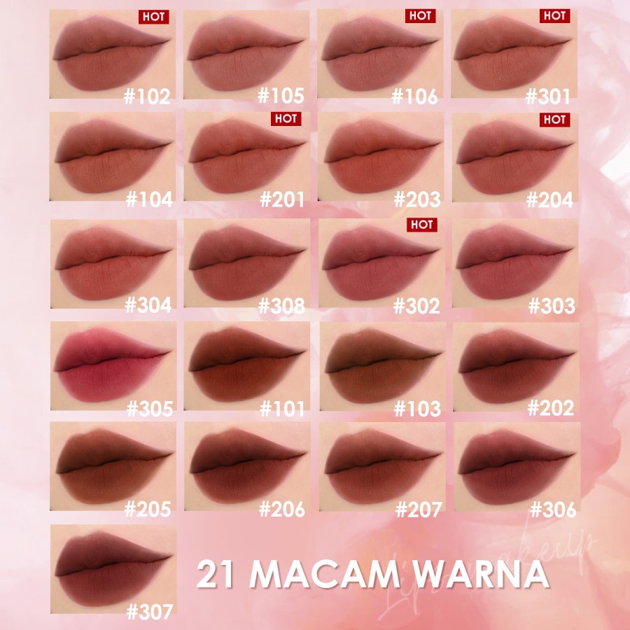 Focallure Air Mist Lip Cream Velvet Matte Silky Smooth Waterproof / Lip Matte