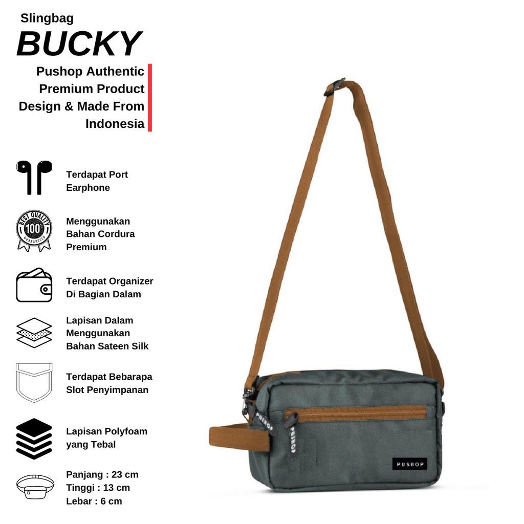 Handbag bUCKY Selempang Pouchbag PUSHOP AUTHENTIC