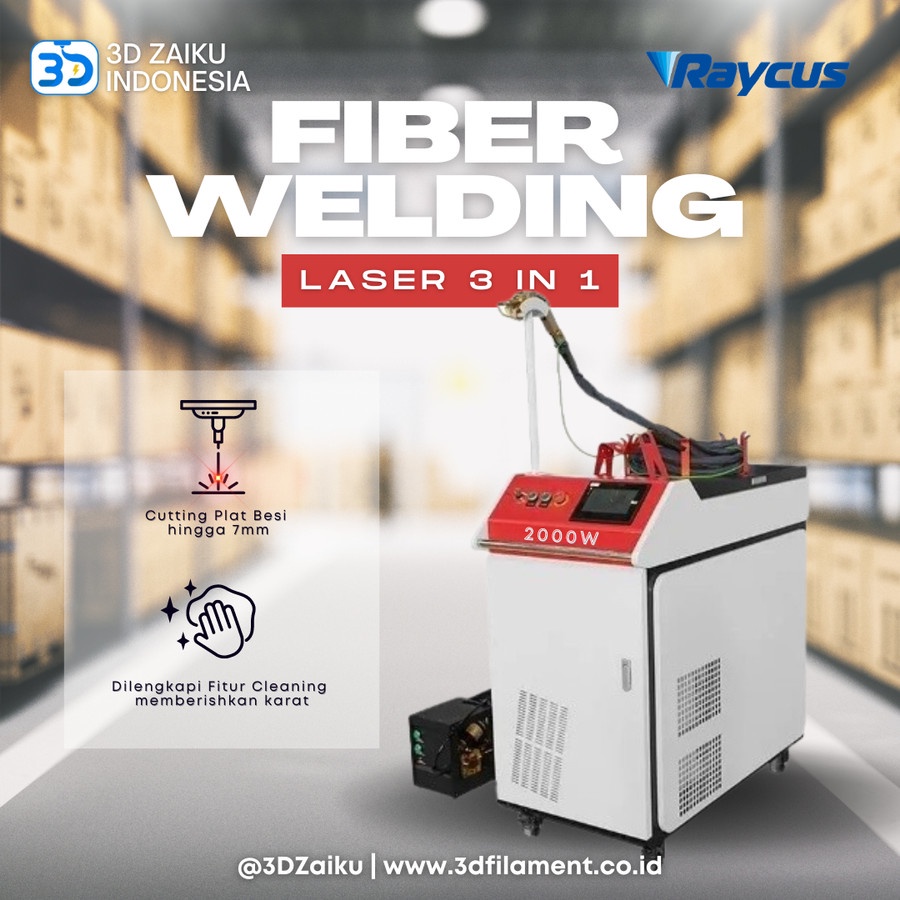 ZKLabs Fiber Laser Welding 1000W Handheld Laser 3 in 1 Mesin Las Fiber