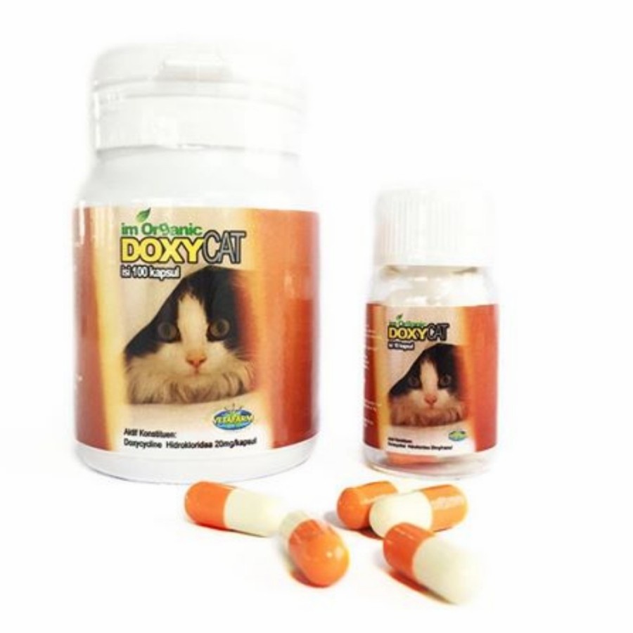 (1 botol isi 100 capsul ) obat flu im organic doxy cat - obat flu ampuh