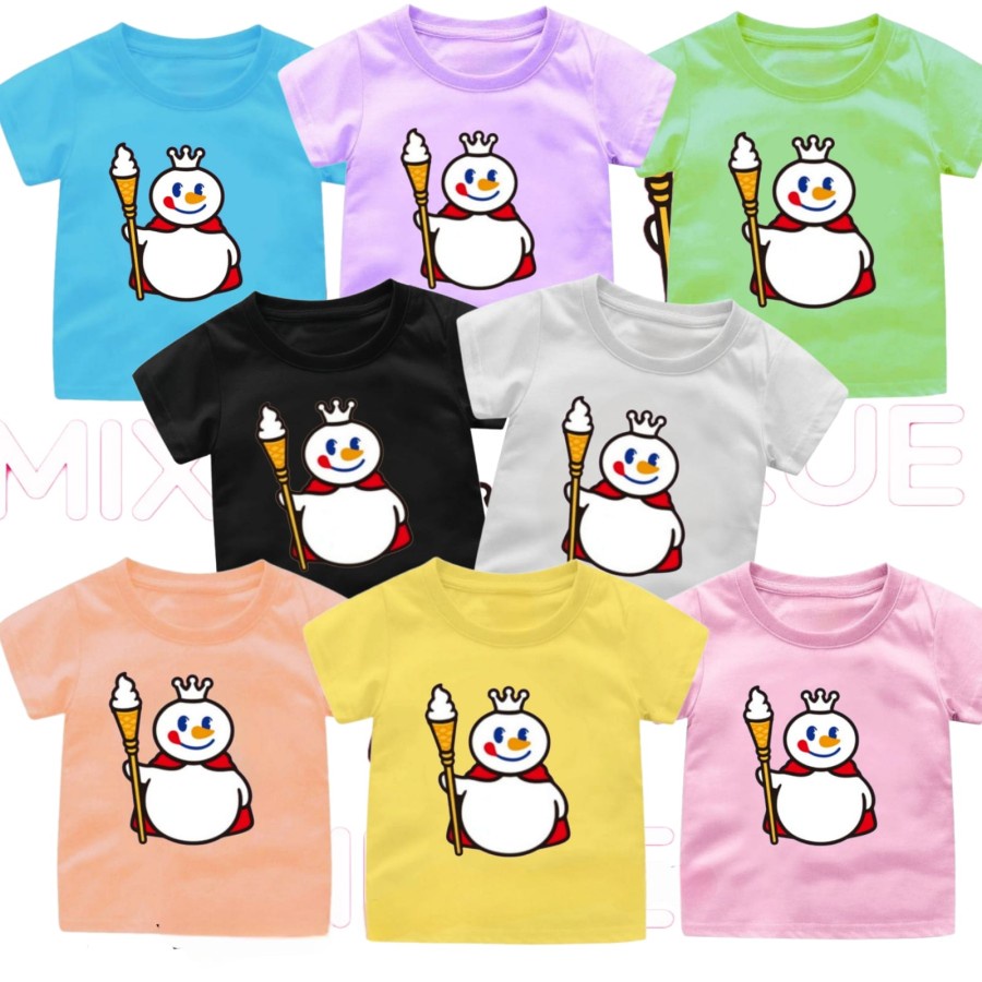 Kaos Anak Mixue Kaos Mixue Kaos Oblong Anak Mixue Usia 1-12 Thn Unisex Kaos Oblong Murah Kaos Anak M