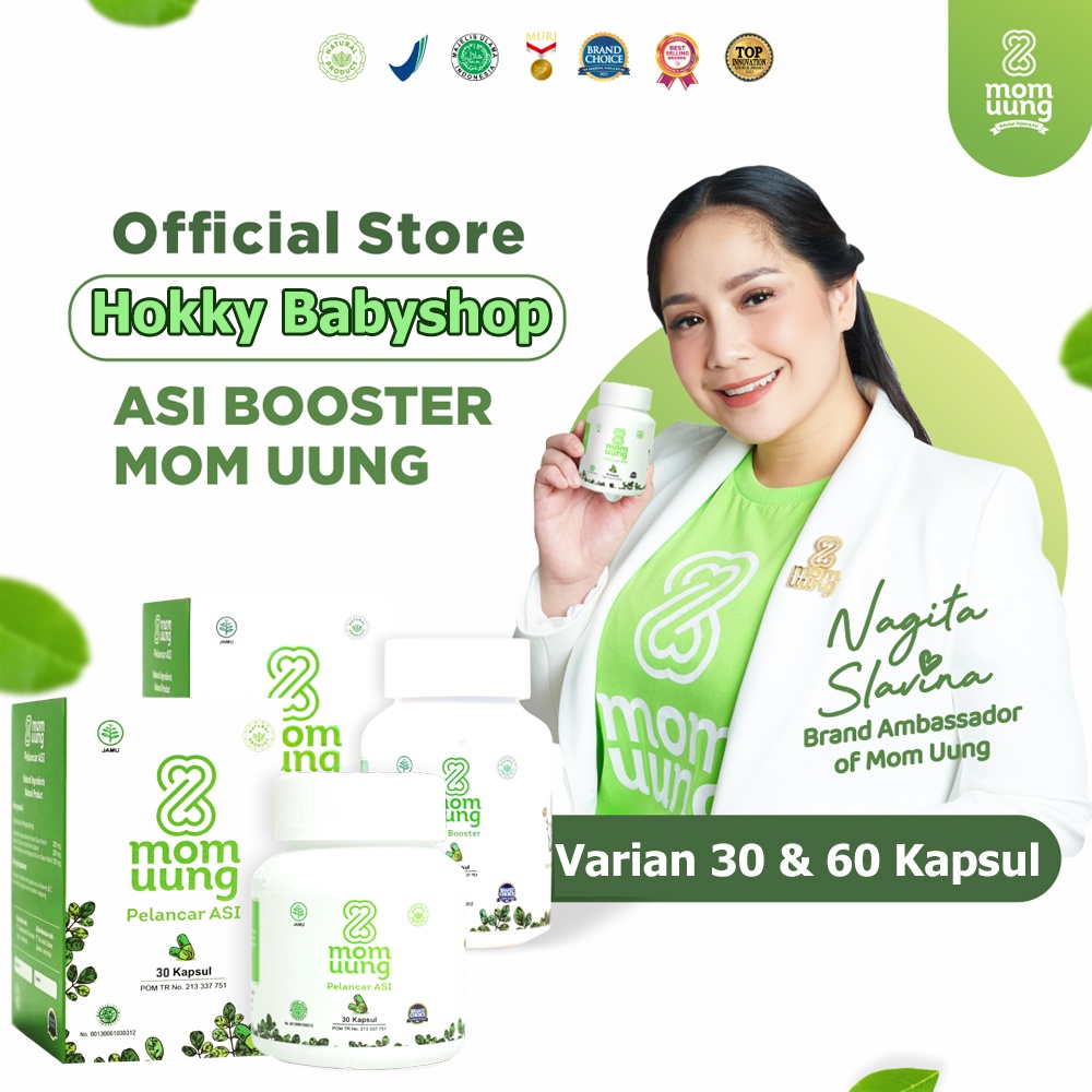 Herbal ASI Booster MOM UUNG Pelancar Asi Kapsul Kelorcap Kelor Momuung