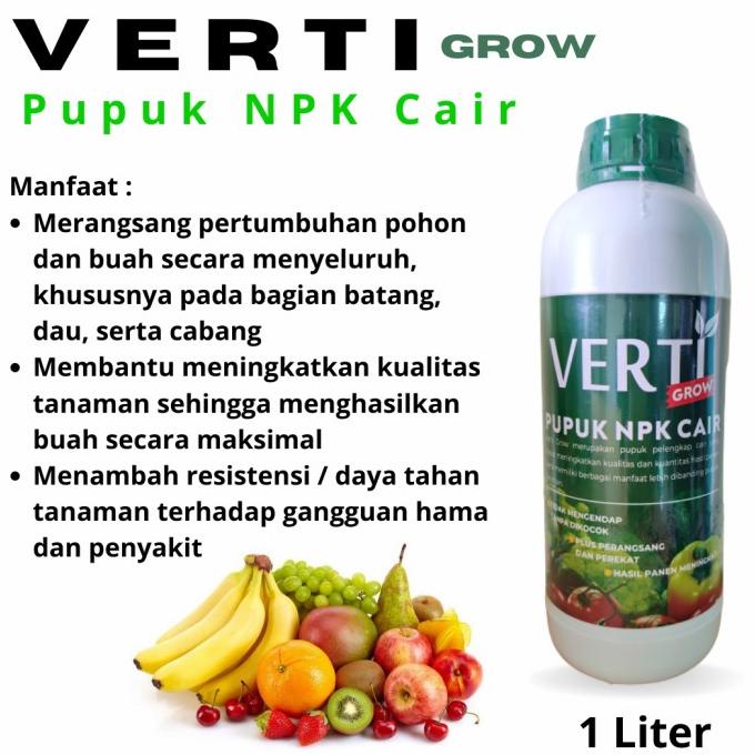 Pupuk NPK Cair untuk buah, Nutrisi NPK Cair agar berbuah lebat Spesialis boster pembesar buah Perang