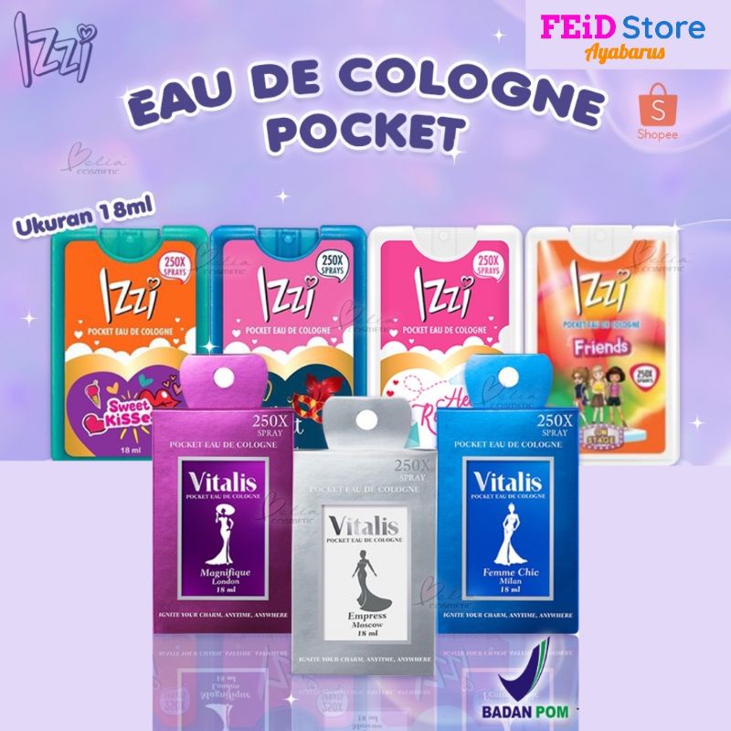 ❤ YukaKosmetika ❤ IZZI Vitalis Eau De Cologne Pocket Series 18ml | Vitalis Pocket | Parfum | Perfume