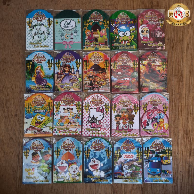 

AMPLOP LEBARAN MEDIUM MOTIF KARTUN / KARAKTER UNIK LUCU 1 PACK ISI 10 PCS