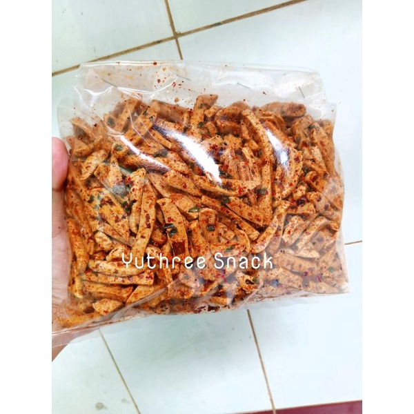 

Basreng Pedas Daun Jeruk 500 gr Baso Goreng Kriuk