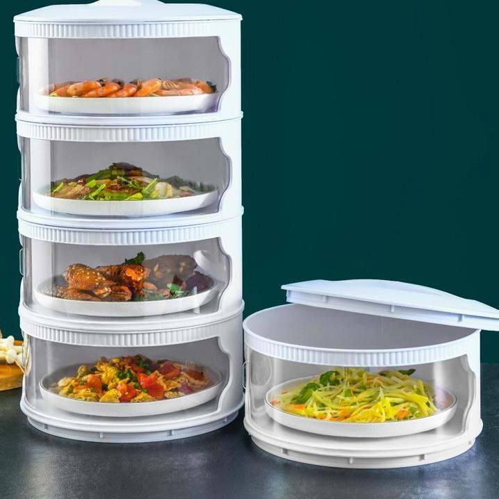 ○ RAK MAKANAN 4 SUSUN - Tudung Saji Susun Food Cover Tahan Panas Box ➤
