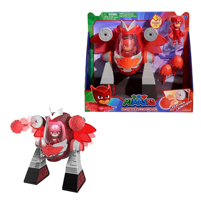 Disney Junior PJ Masks Owlette Turbo Mover Vehicle & Figure Mainan Anak