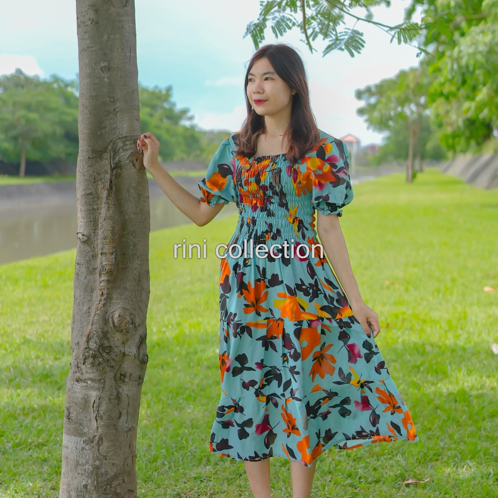 Dress Monica Bali Motif