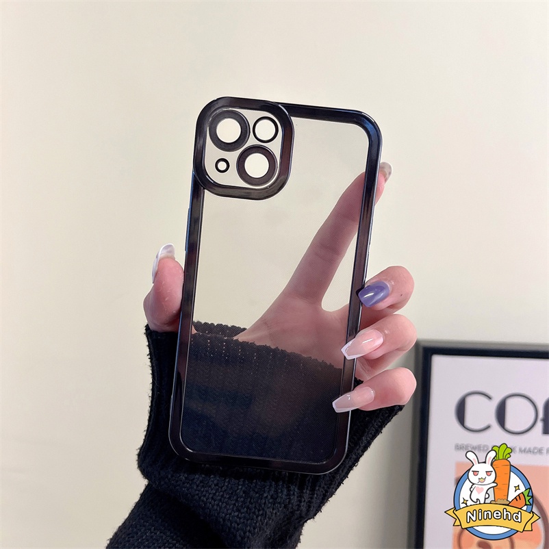 Case Pelindung Bumper Warna Permen Transparan Tahan Banting Untuk iPhone 13 12 11 Pro Max X Xr Xs Max SE 2020 8 7 6 6s Plus