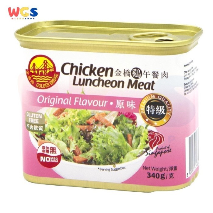 

GOLDEN BRIDGE CHICKEN LUNCHEON MEAT ORIGINAL FLAVOUR 340 GR