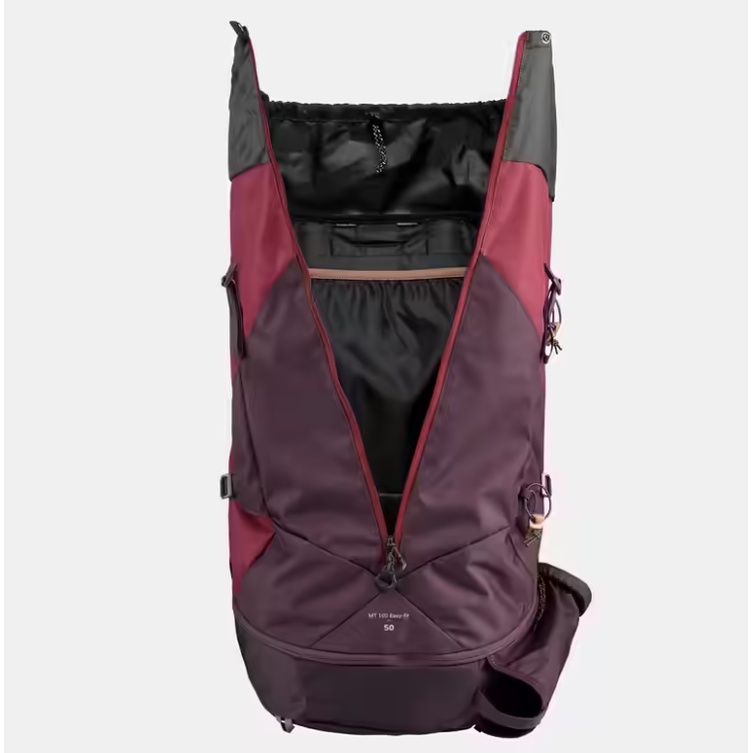 FORCLAZ Trek 100 Easyfit Tas Ransel 50L Wanita Backpack Gunung