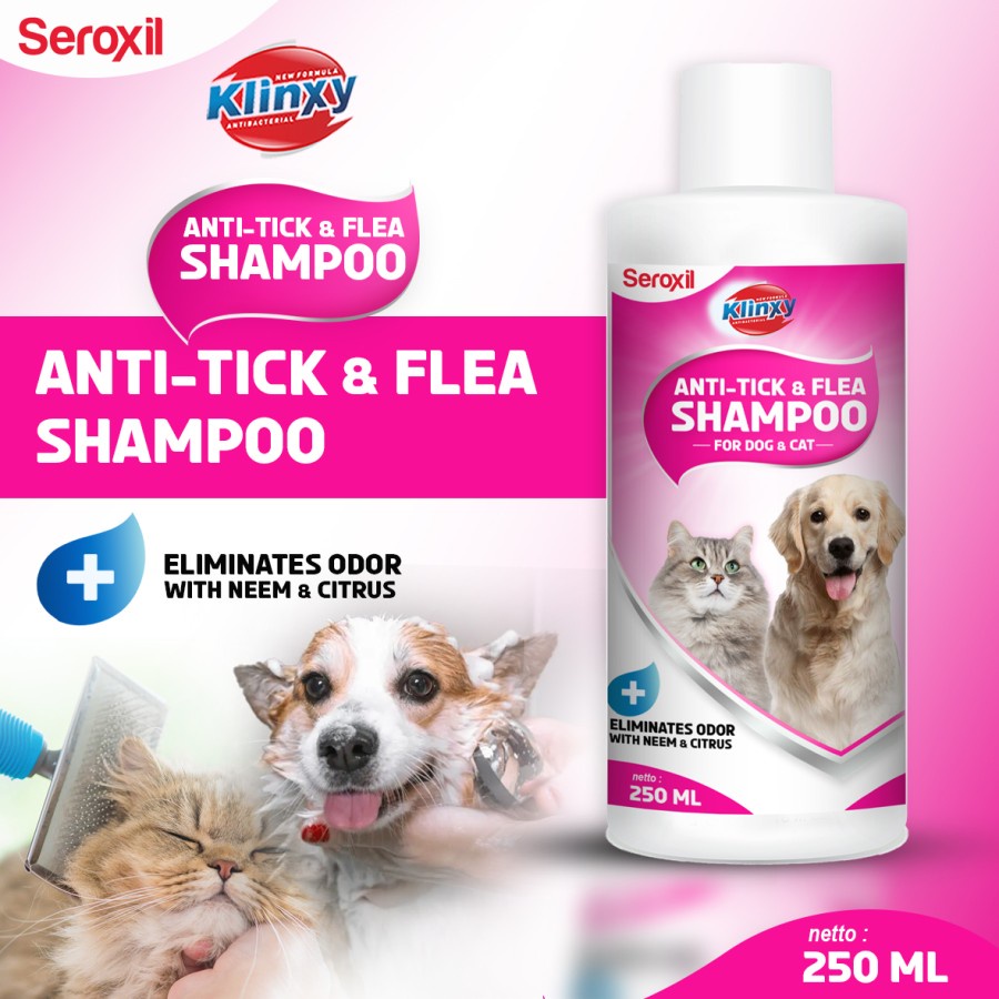 Dog &amp; Cat Pet Shampoo / Shampo Kutu Hewan Anjing Kucing - 250ml KLINXY