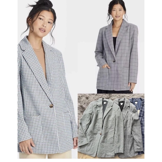 blazer plaid a new day
