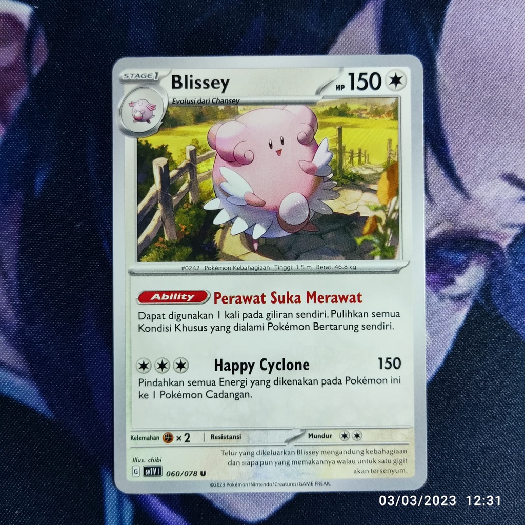 pokemon (ID) blissey - SV1V 060/078 - U