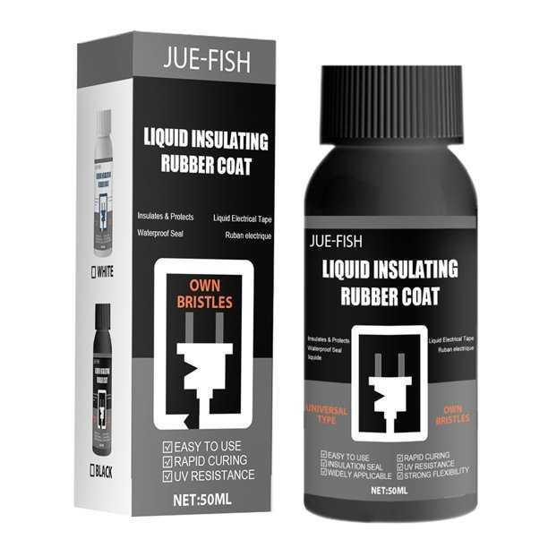 JUE-FISH Lem Kabel Listrik Liquid Insulating Rubber Coat High Temperature Sealing Glue 50ml - J208 - Black