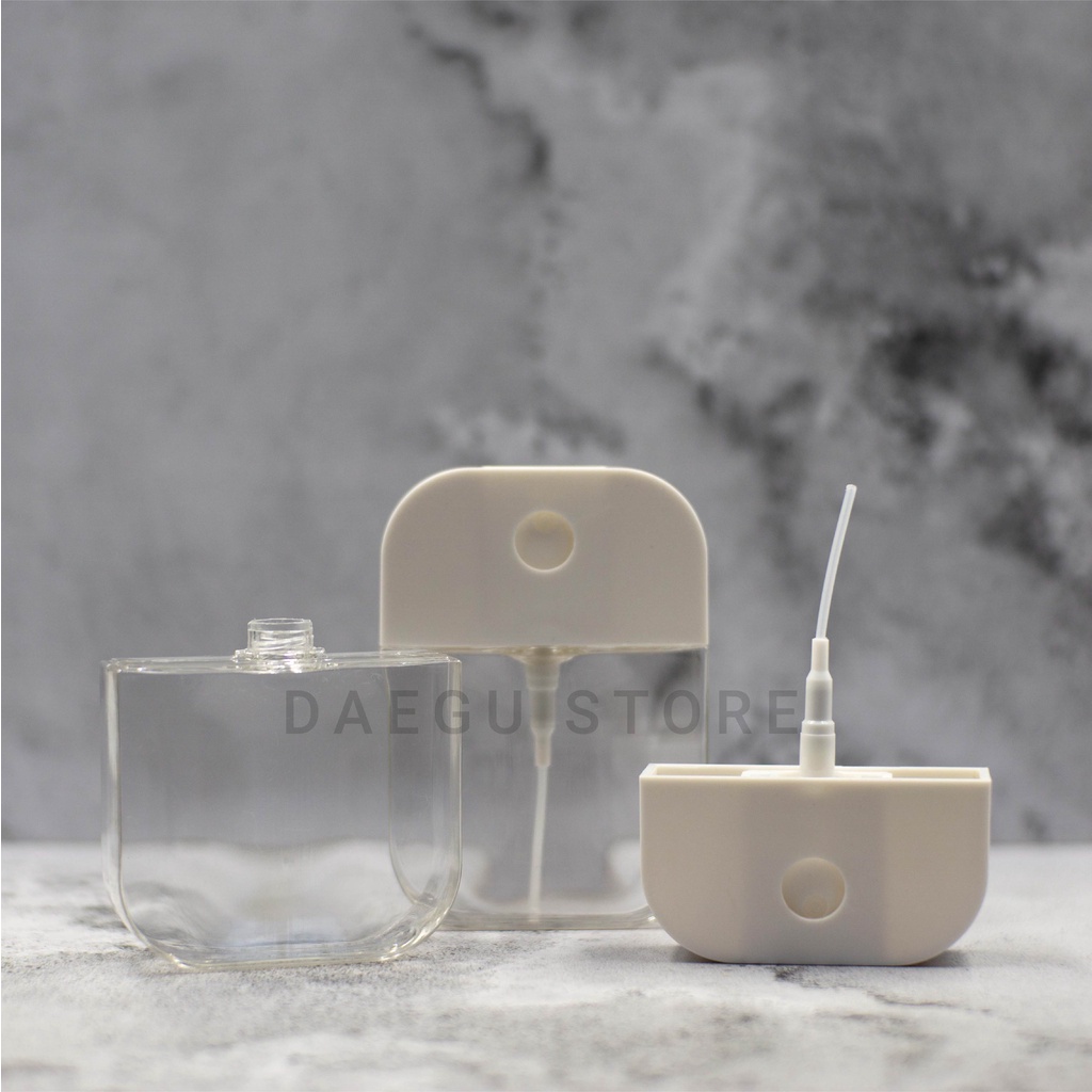 Botol Spray Kotak 38ml Pocket Plastik Hand Sanitizer Parfum Refilable