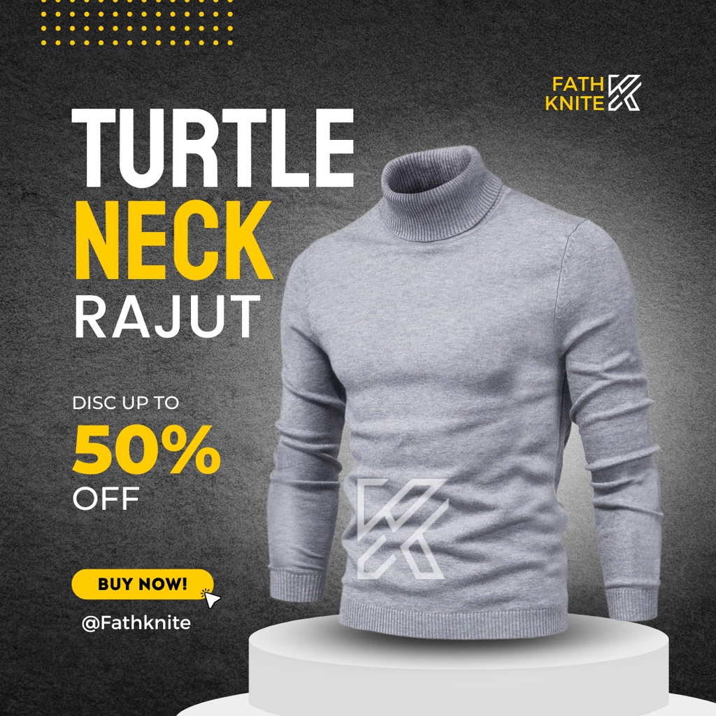 TURTLE NECK KERAH TINGGI LONGNECK POLOSAN sweater rajut turtle neck/ leher panjang pria/rajut kerah tinggi/kaos rajut pria lengan panjang/sweater kerah tinggi pria/turtle neck pria/baju kerah tinggi pria/jaket rajut pria/