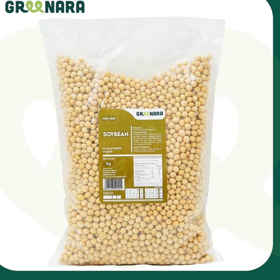 

>D2289) ⭐⭐⭐⭐⭐ Greenara ORGANIC Soy Bean 1Kg / Kacang Kedelai Organik