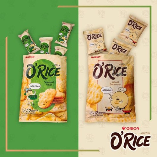 

Delfi Orion O'Rice Krekers Beras Isi 14 Individual Packs - Seaweed - sweet flavour