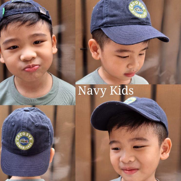 ✨SHOPEE MALL✨ Topi Anak Laki Laki Cowok Baseball Import Bordir Cotton Adem Kids Cap Adjustable Premi