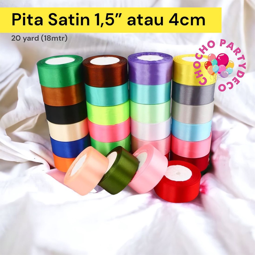 

Pita Satin 1 1/2 INCH ( 4 CM ) / Pita Kado