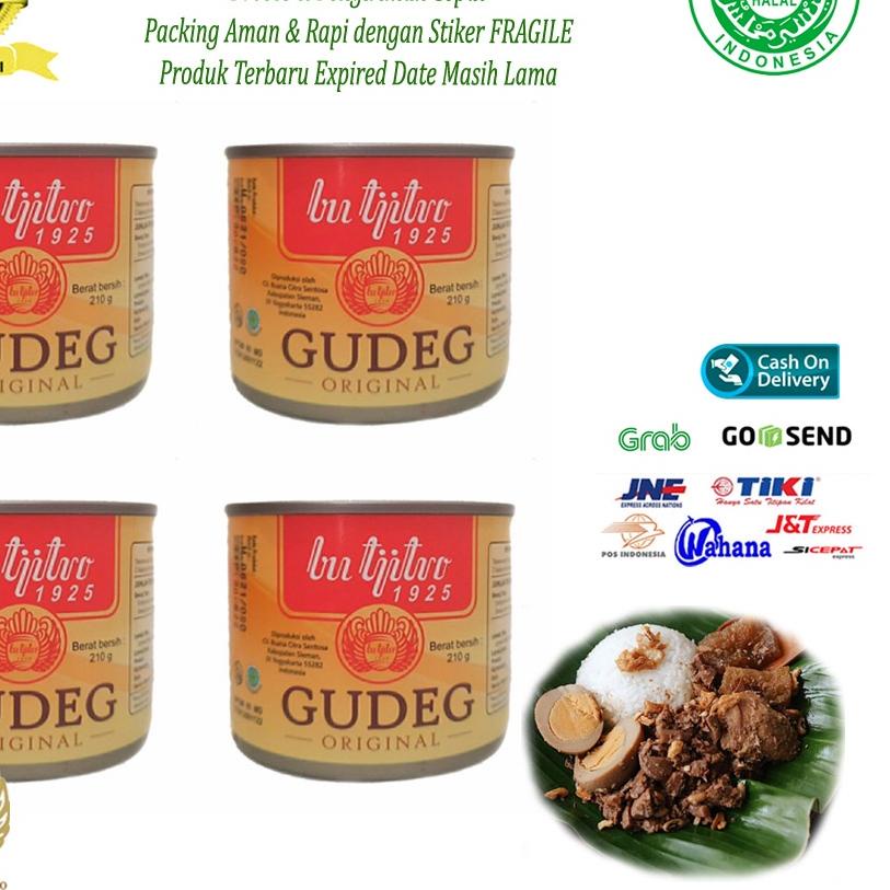

♟ Gudeg Kaleng Bu Tjitro Original Paket Hemat Special Promo - Isi 4Pcs ✲