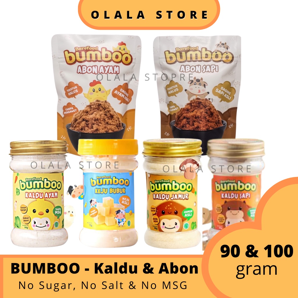 BUMBOO Kaldu Asli - Kaldu Anak MPASI - No MSG - Tanpa Gula &amp; Garam - Bahan Alami - Tambahan Sayur Asli