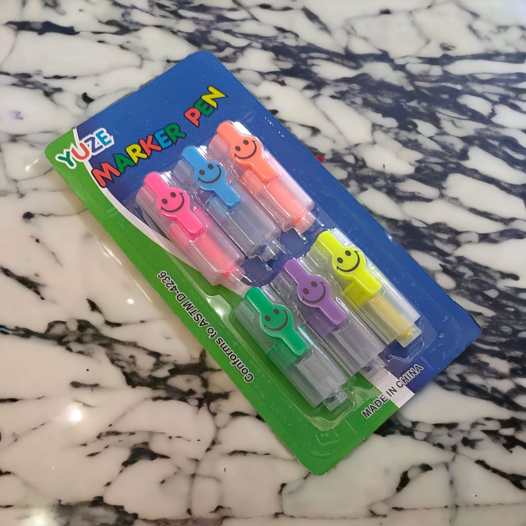 

Stabilo Mini 1 Set Isi 6 Warna Pastel - Highlighter Wentai BC-732