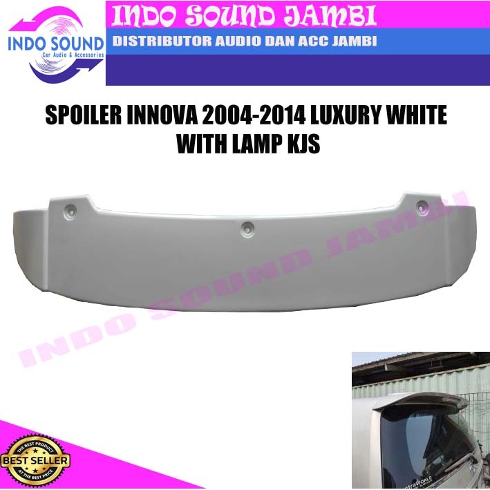 SPOILER INNOVA 2004-2014 LUXURY WHITE WITH LAMP KJS