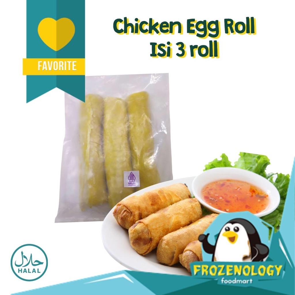 

Egg chicken roll bento frozen isi 3 pcs | Egg Roll