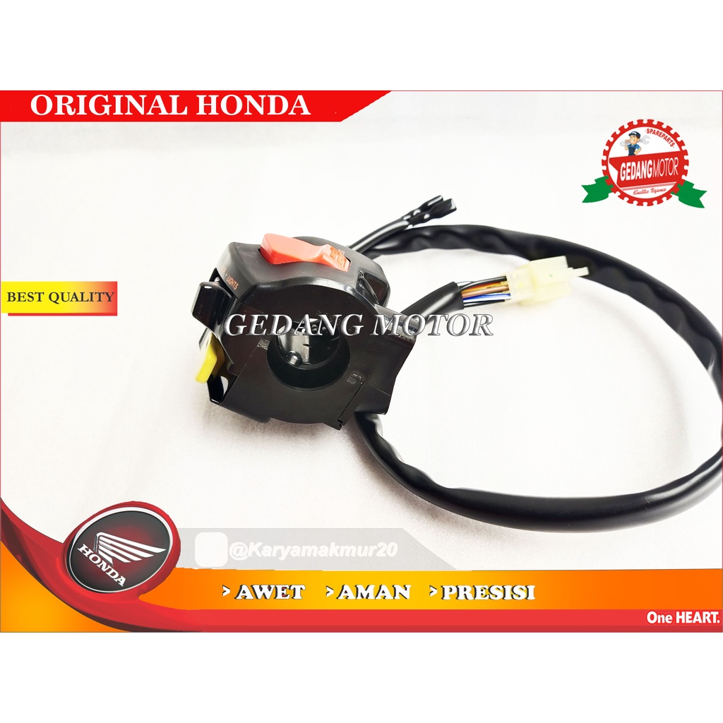 HOLDER SAKLAR KANAN STANG STIR TIGER REVO ORI HONDA ASLI AHM 35150-KCJ-661