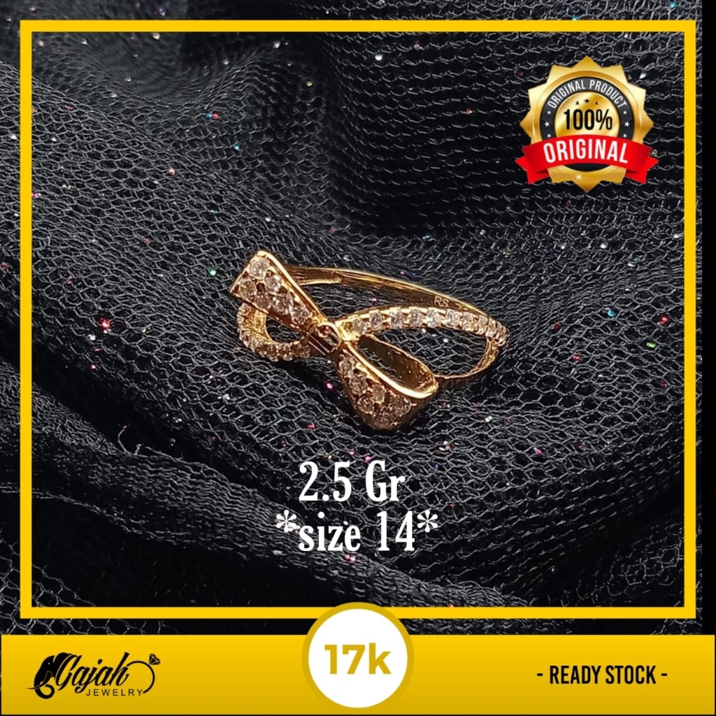 Cincin Emas 17K - 2.5 Gr Kadar 750 - 4392