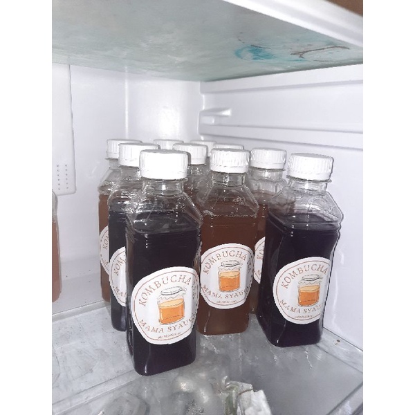 

Teh Kombucha rasa Butterfly pea (bunga telang)