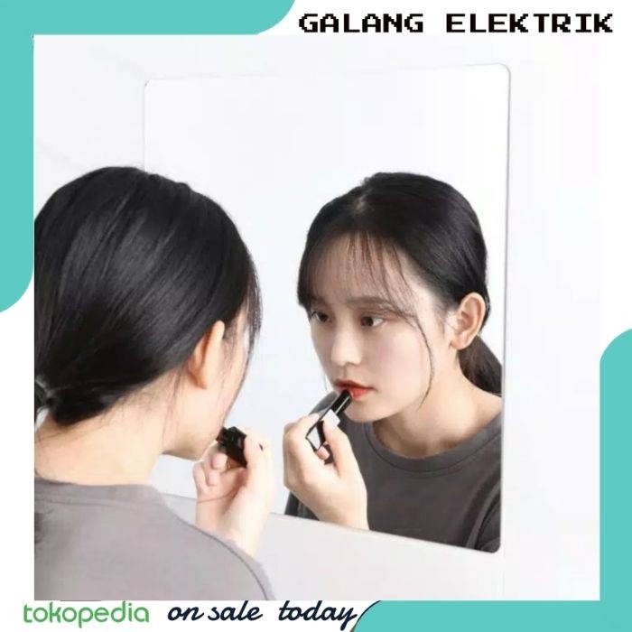 BEST SELLER stiker kaca cermin tempel dinding sticker kaca cermin tempel - persegi TERLARIS