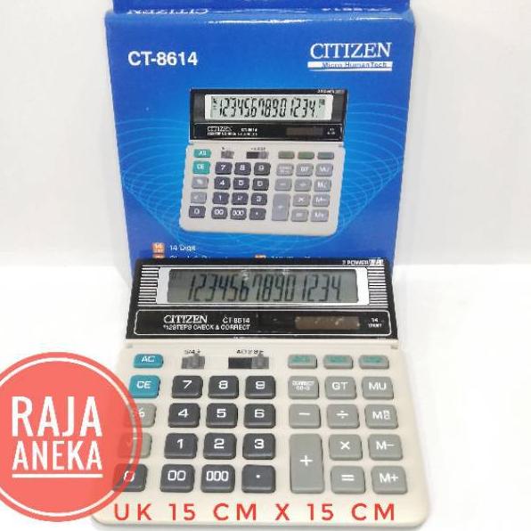 

BISA ✨COD✨ Kalkulator Citizen Ct 8614 . Kalkulator Citizen 14 Digit Calculator dengan 000 tiga nol 0 CT8614 serbuuu !