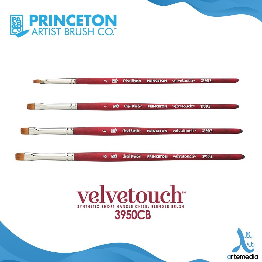 

Kuas Lukis Princeton Velvetouch 3950CB Chisel Blender Watercolor Synthetic Brush Short Handle