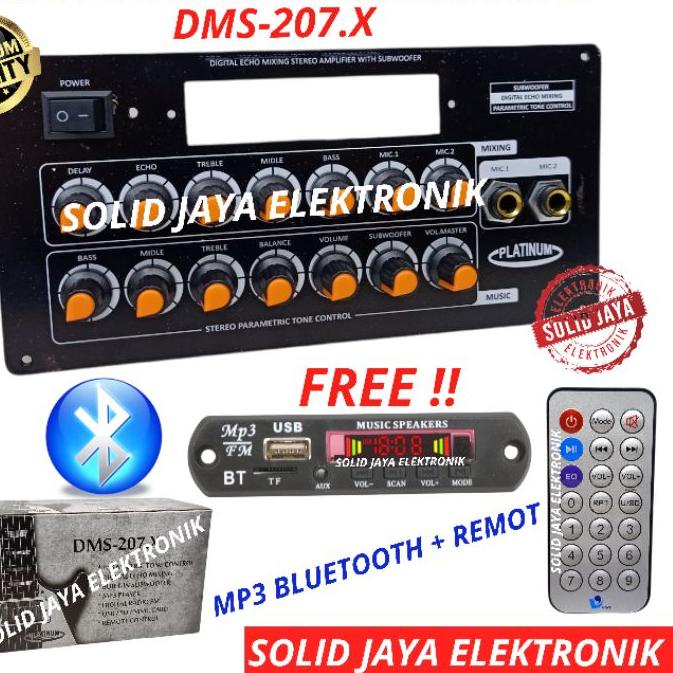 ™ TONE CONTROL AKTIF MP3 BLUETOOTH DMS207 DMS-207.X BT TONE KONTROL MIXING MUSIK ACTIVE PARAMETRIC P