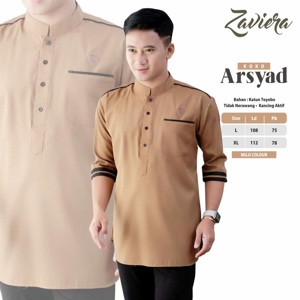 Arsyad Koko Katun Toyobo Baju Muslim Atasan Pria Original By Zavier