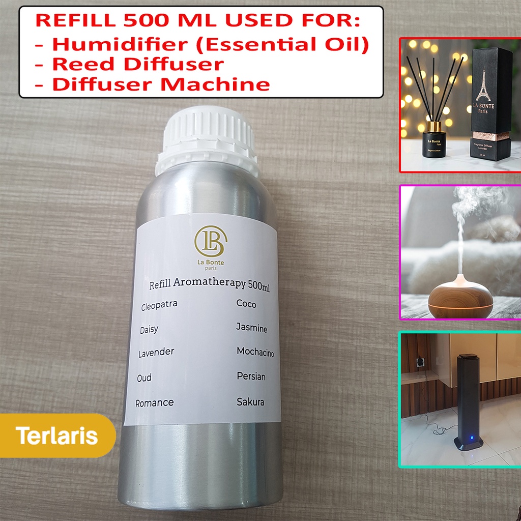 LaBonteParis REFILL 500ml FOR Reed Diffuser / Humidifier / Scenting Machine / Parfum Mobil