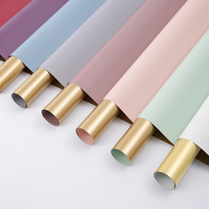 

FLASH SALE BICOLOR GOLD CELLOPHANE PACK (58X58cm) - Kertas Bunga Wrapping Paper 