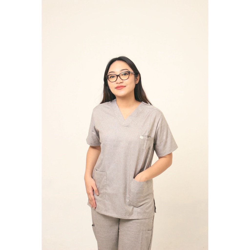 [Drop Three - ISLA] Doctor's Scrub/Set Baju Jaga OK/Medical Scrub