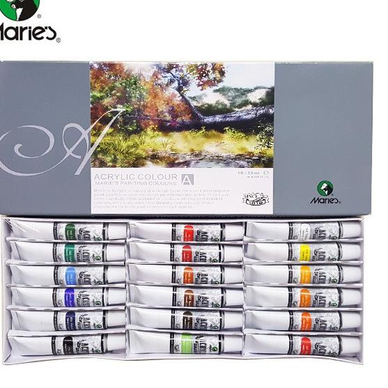 

Serbu Stock Cat Akrilik Maries Acrylic Colour set 18