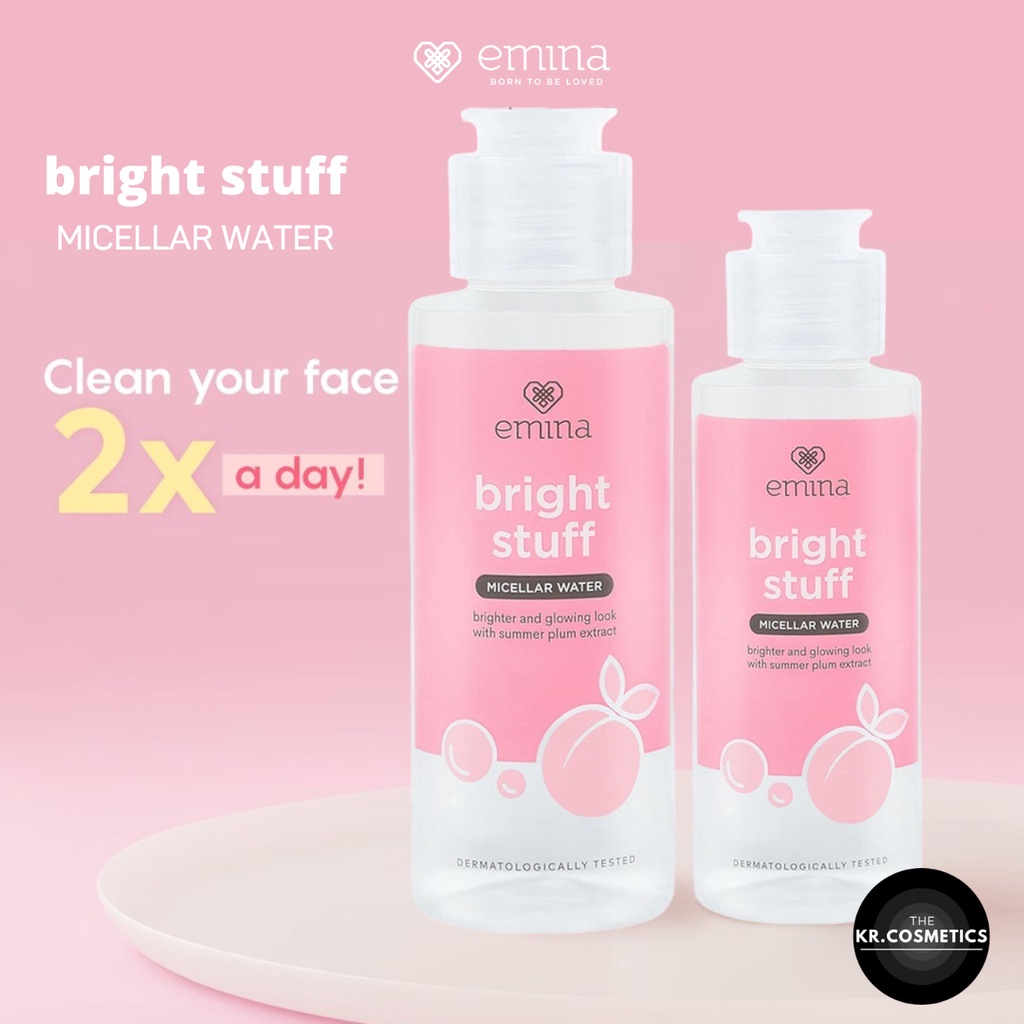 EMINA bright stuff Micellar Water Drop Cleanser 50 100 ml