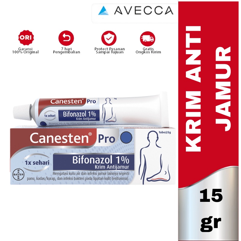 Canesten Pro Cream 15 gr / Bifonazol 1% / Obat Gatal / Jamur / Panu / Kadas / Kurap
