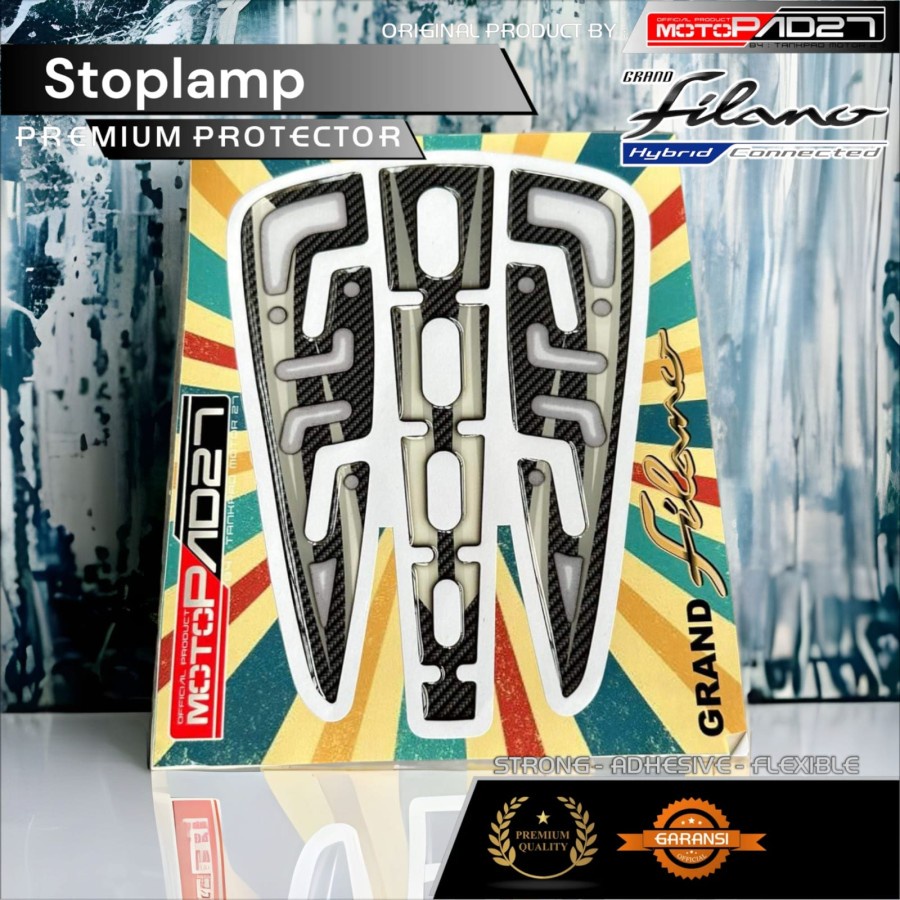 Motopad27 Stiker timbul lampu belakang grand filano 2023 Sticker resin stoplamp Grand Filano 2023 Premium