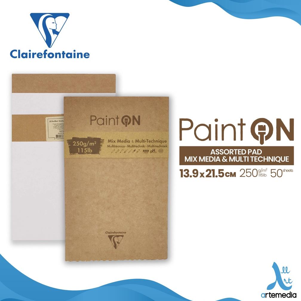 

Kertas Gambar Clairefontaine Paint On 13,9x21,5cm Multi Techniques Pad