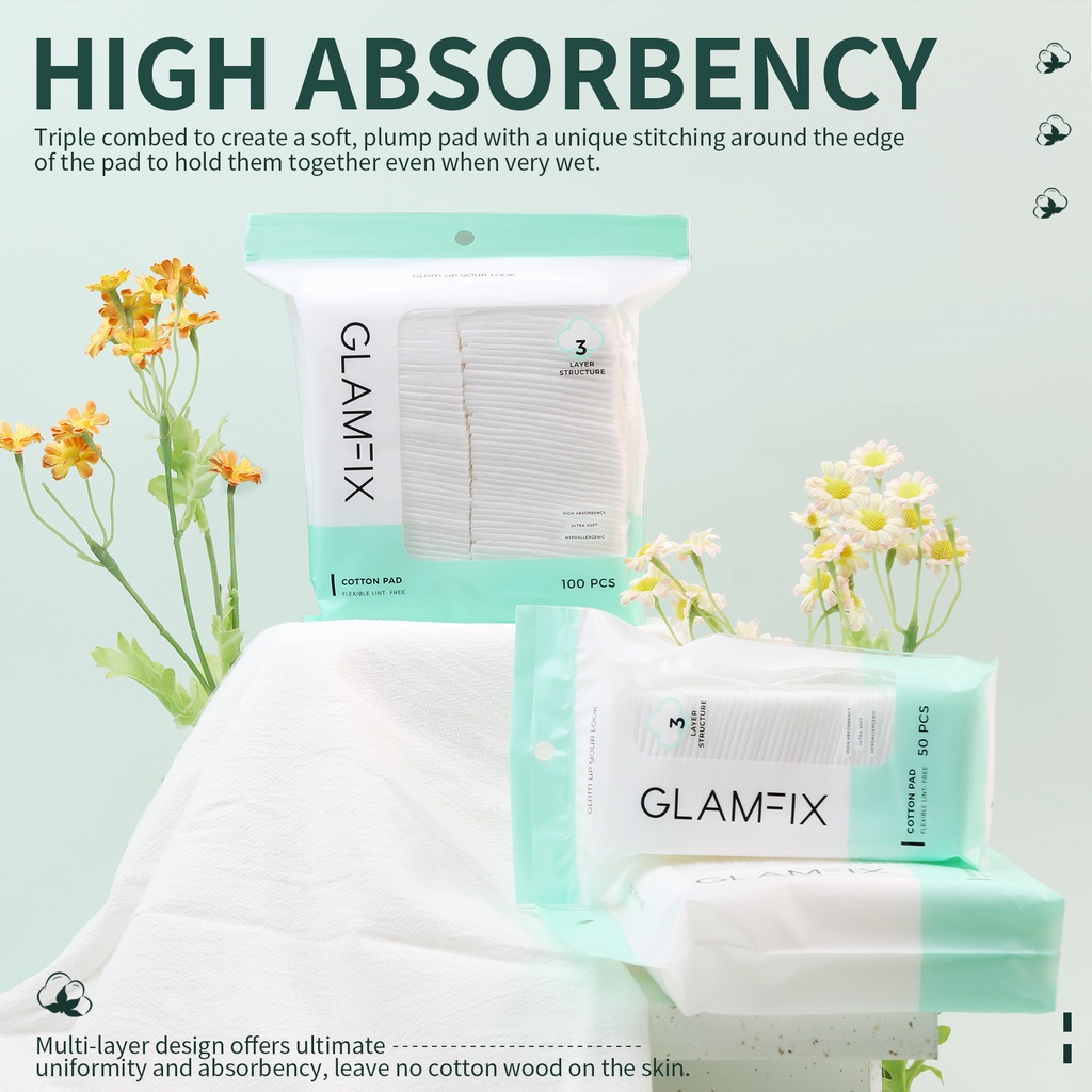 GLAMFIX Live Better Cotton Pad - Kapas Wajah