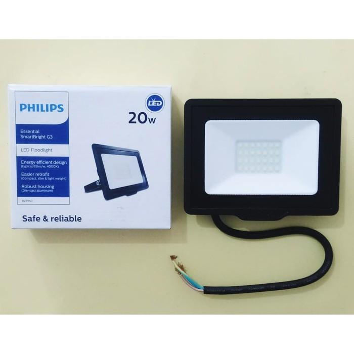 Terlariss Philips Lampu Sorot Led 20W Bvp150 Floodlight 20 Watt Putih Kuning